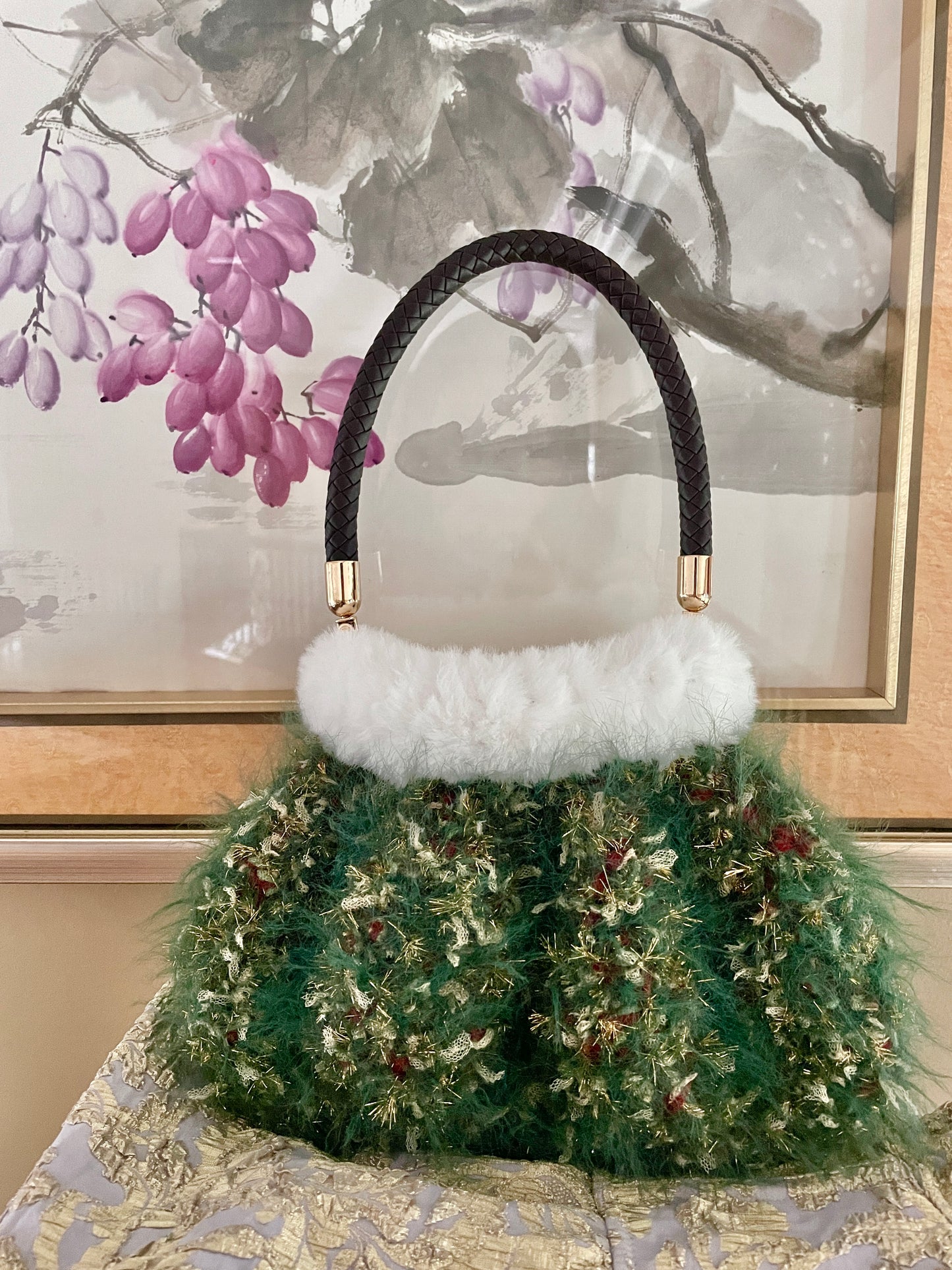Merry Christmas Puffy Bag