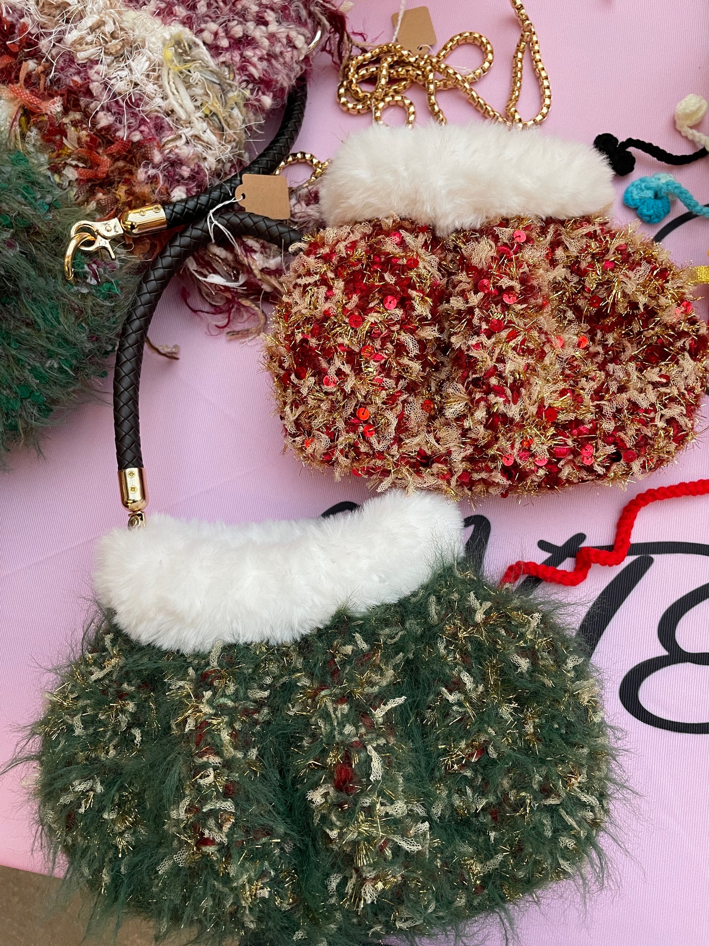 Merry Christmas Puffy Bag