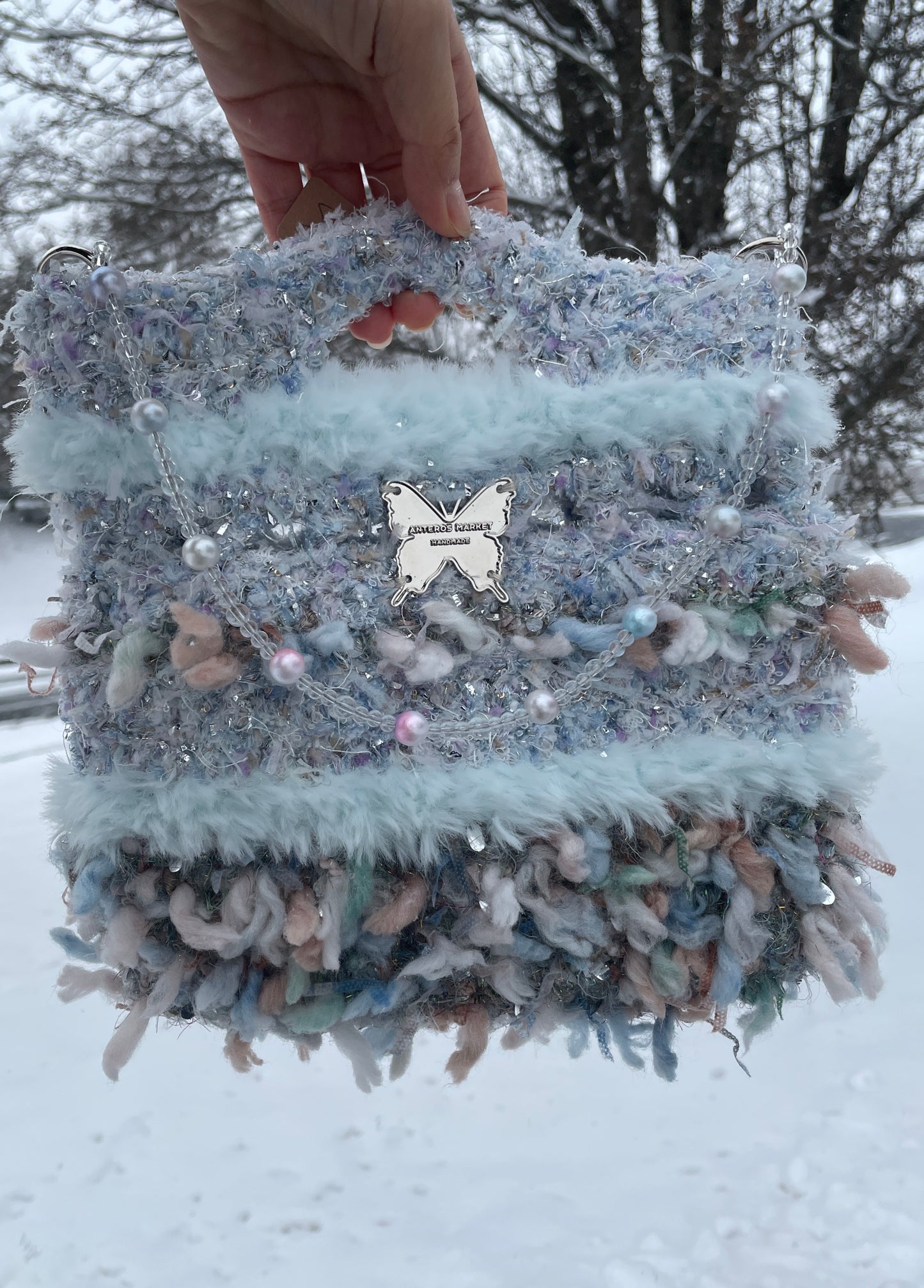 Ice Queen Square Clutch Bag