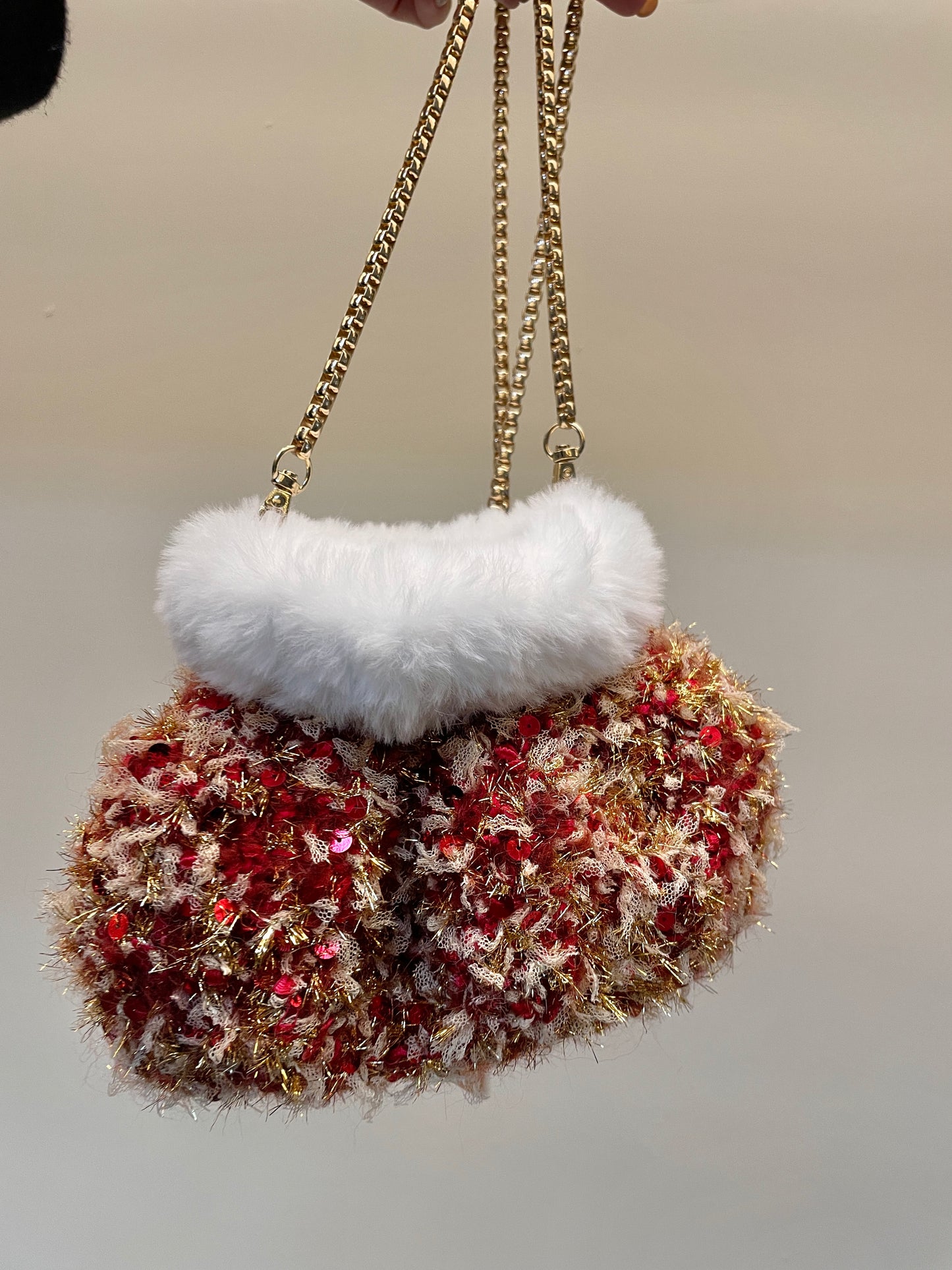 Merry Christmas Puffy Bag