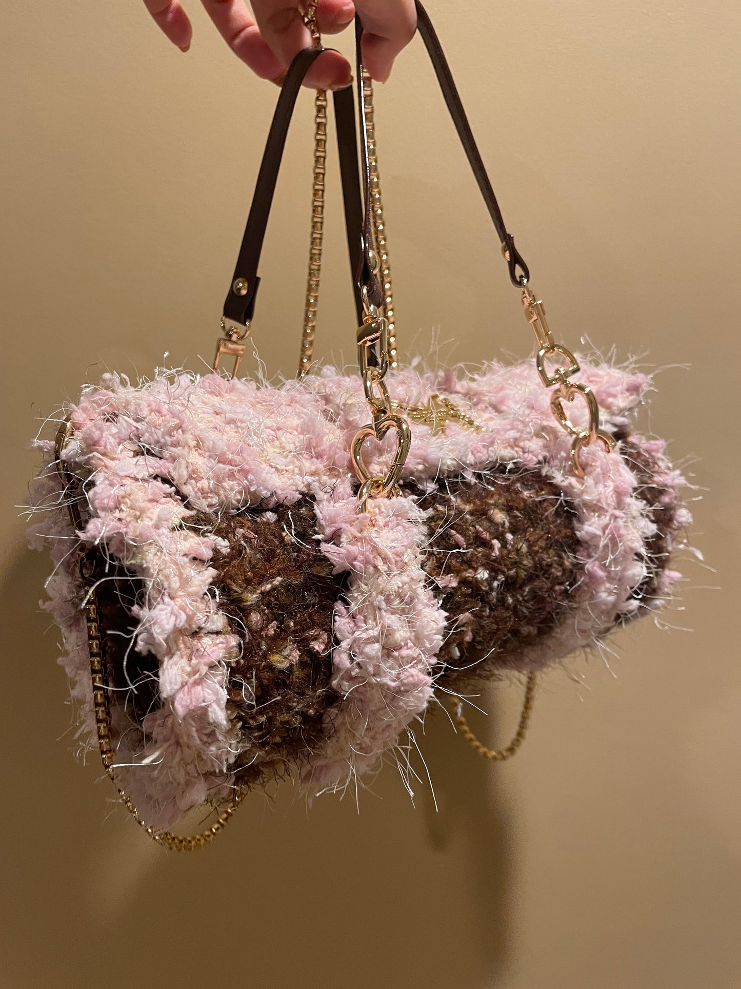 Strawberry Latte Barrel Bag