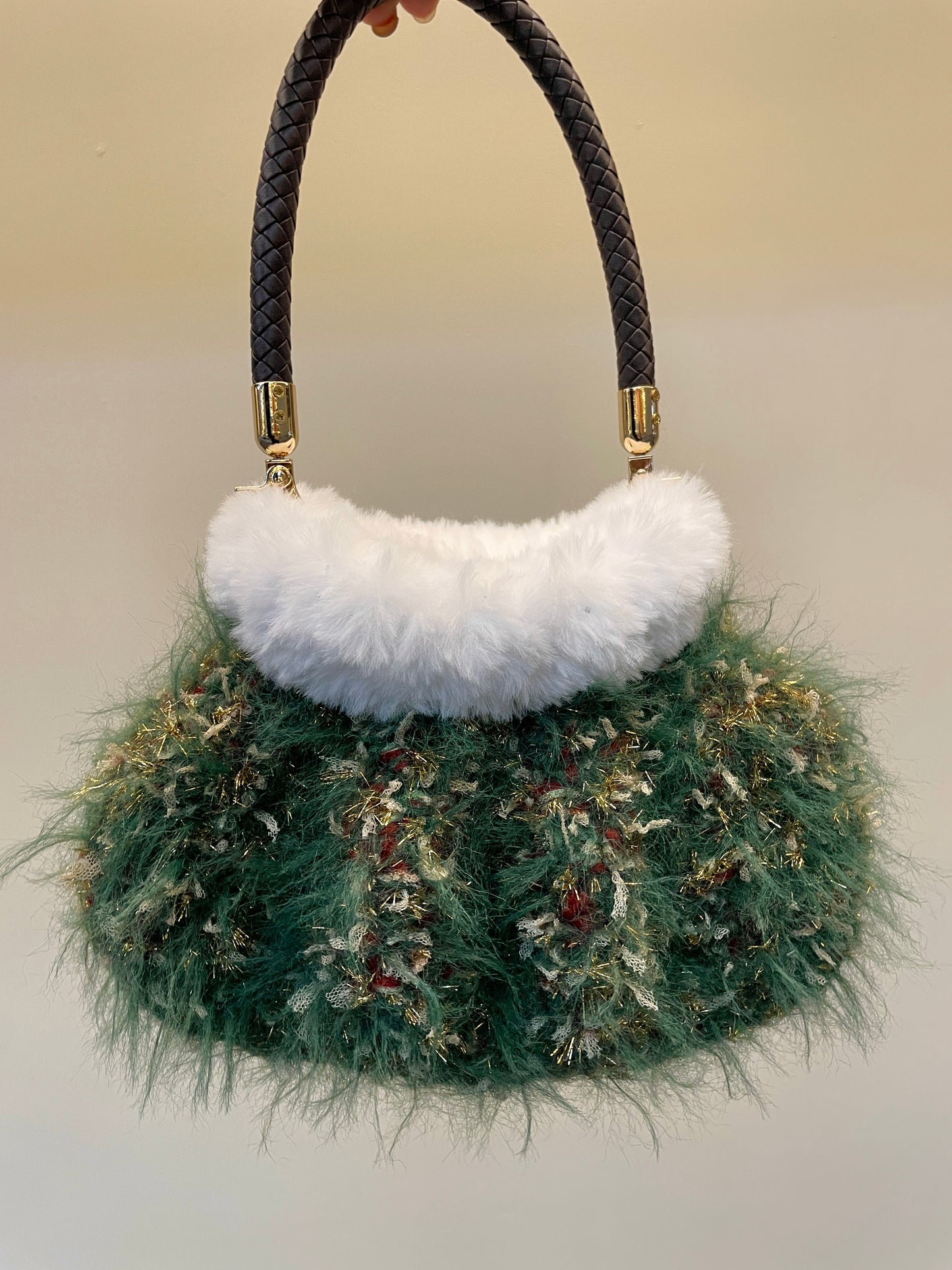 Merry Christmas Puffy Bag