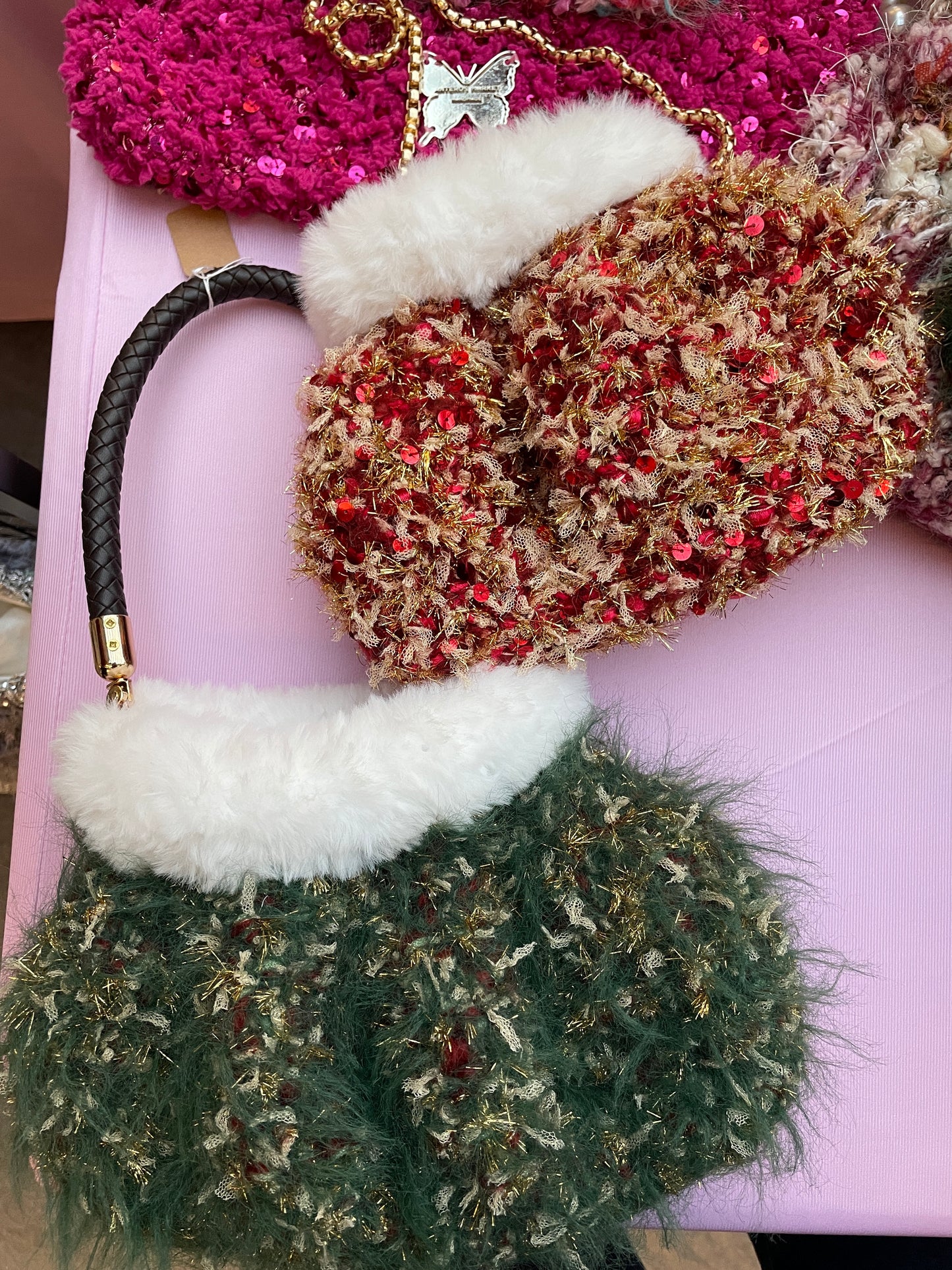 Merry Christmas Puffy Bag