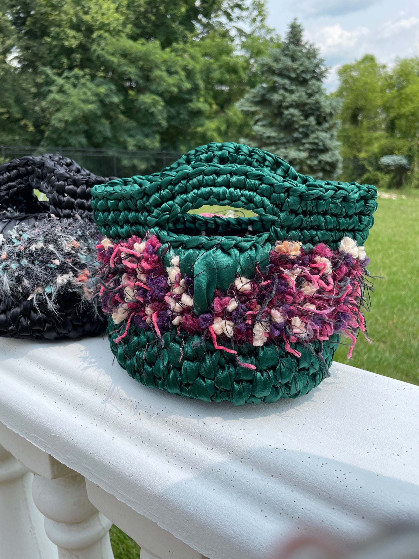 Blossom Ribbon Bucket Bag