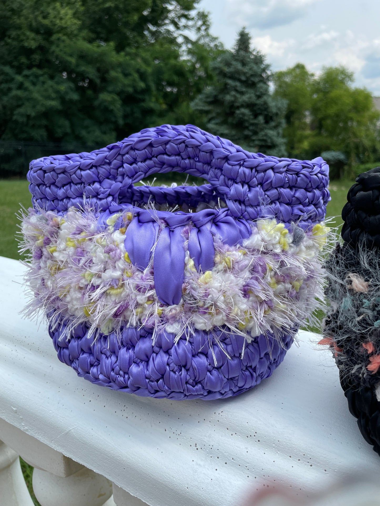 Blossom Ribbon Bucket Bag