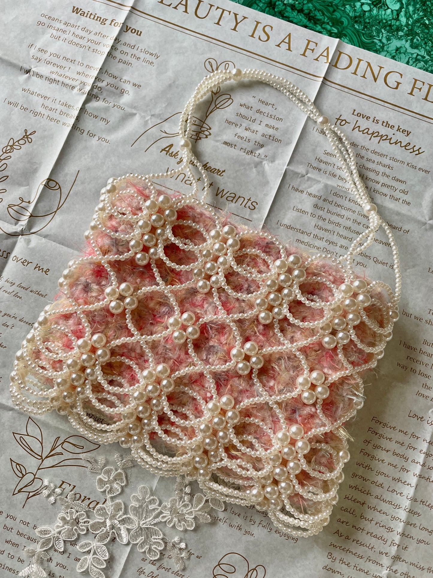 Rouge Punch Pearl Bag