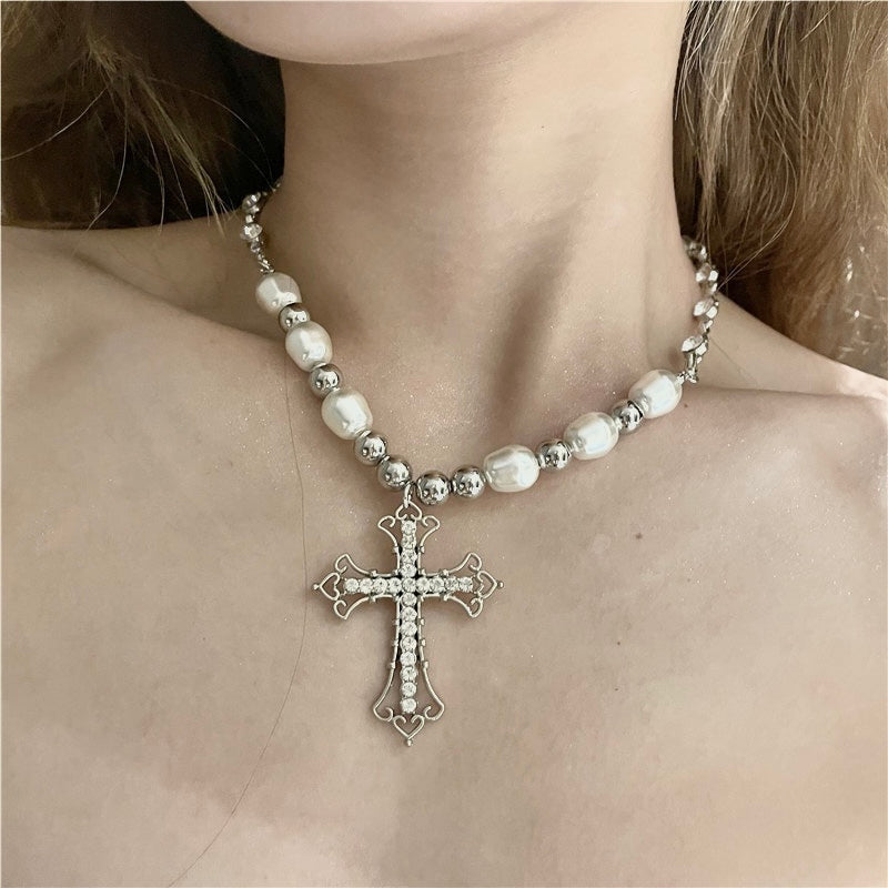 Crystal Cross Necklace
