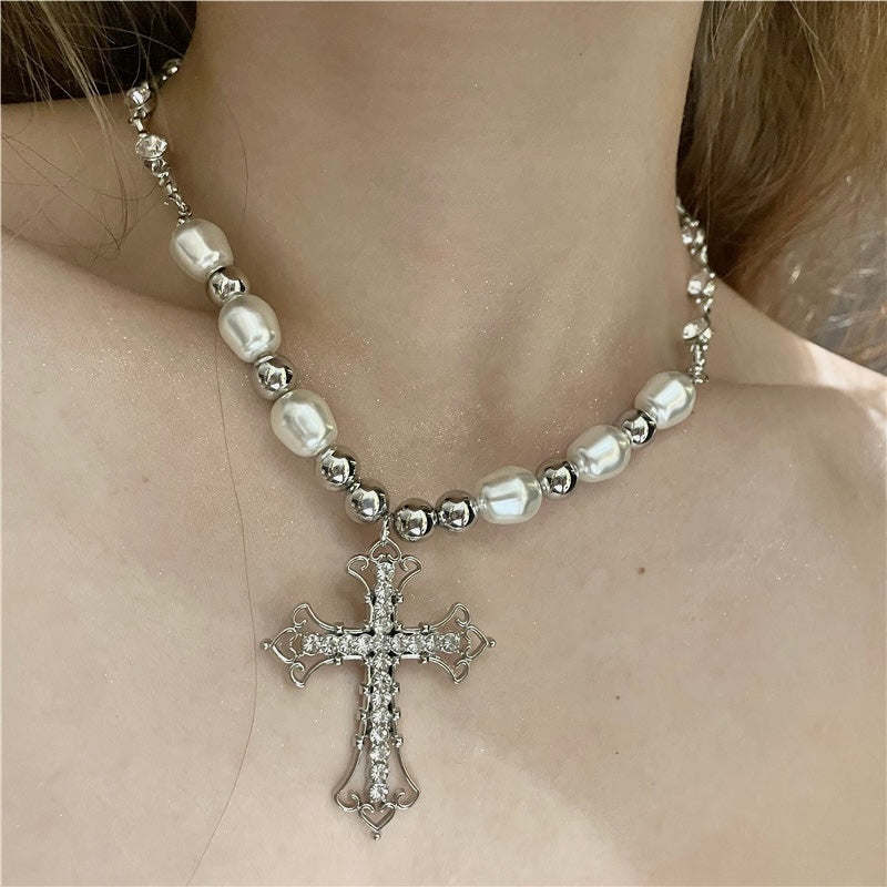 Crystal Cross Necklace