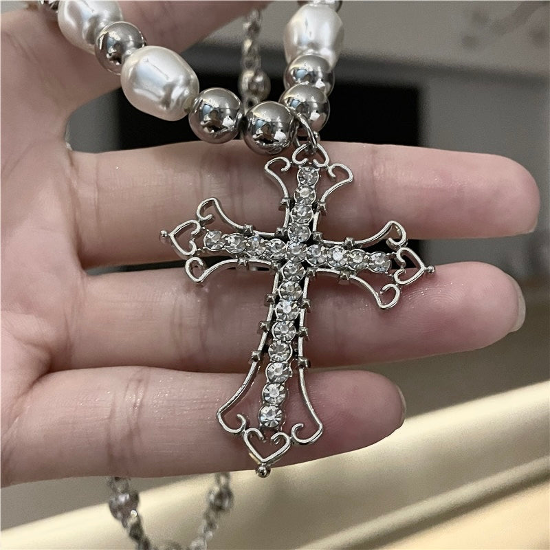 Crystal Cross Necklace