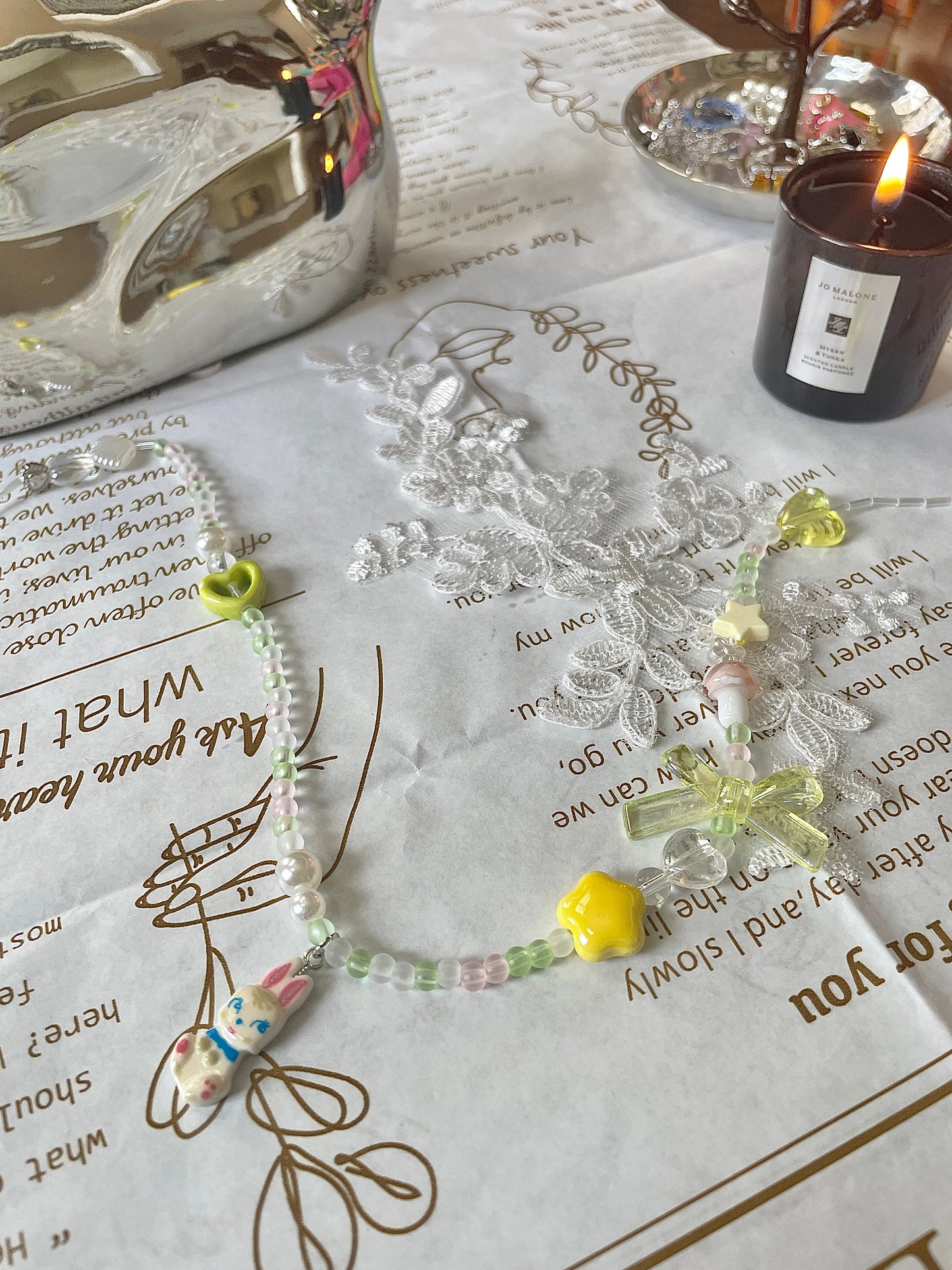 Aesthetic Bead Necklace