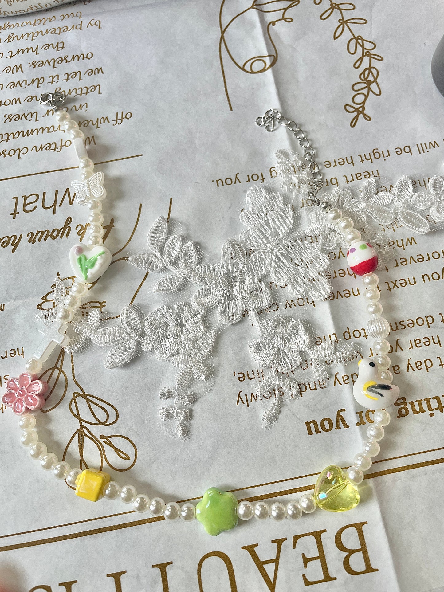 Aesthetic Bead Necklace