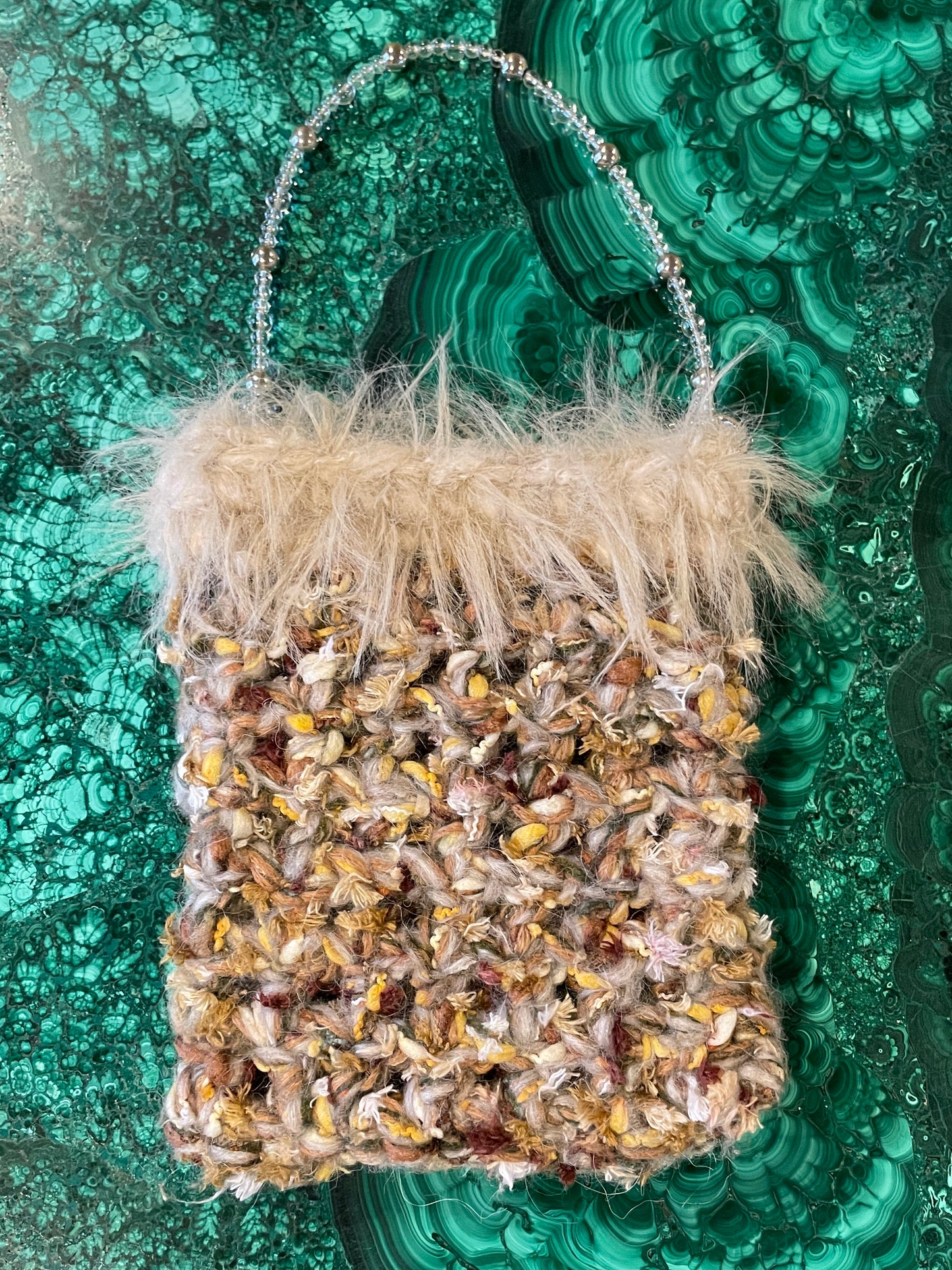 Autumn Acorn Mesh Mini Bag