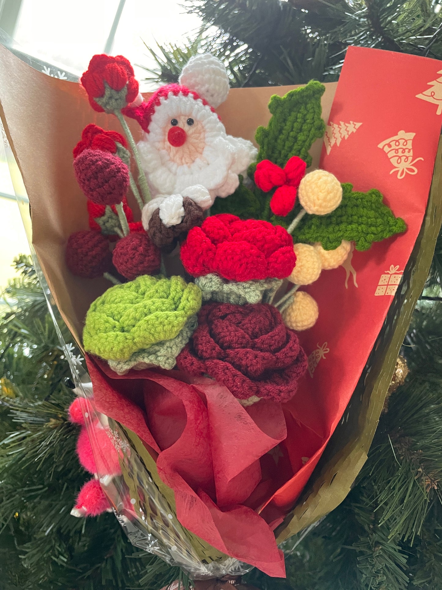 Christmas Crochet Bouquet